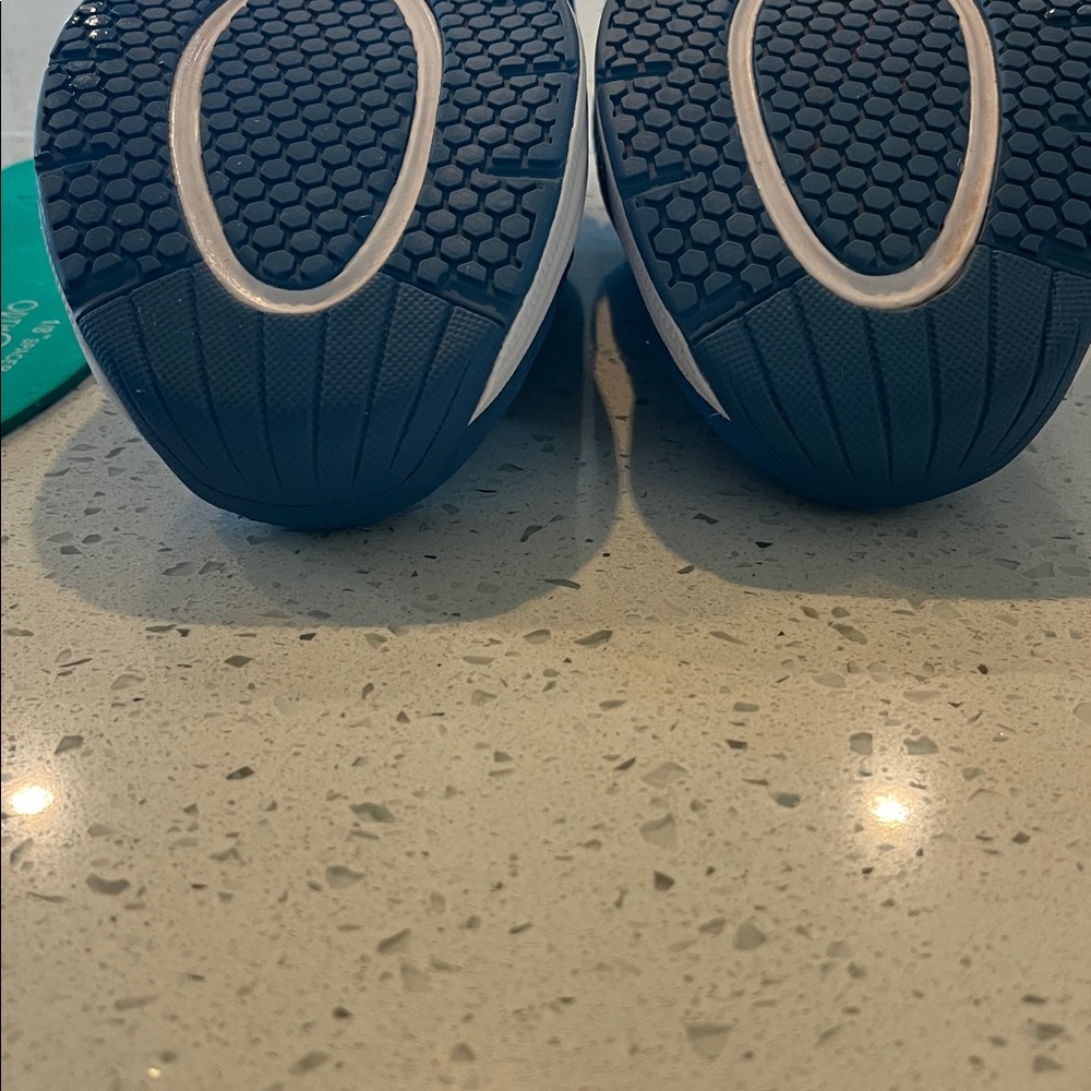Ortho Feet Ladies Blue Knit Lace-Up Sneakers - Picture 7 of 11